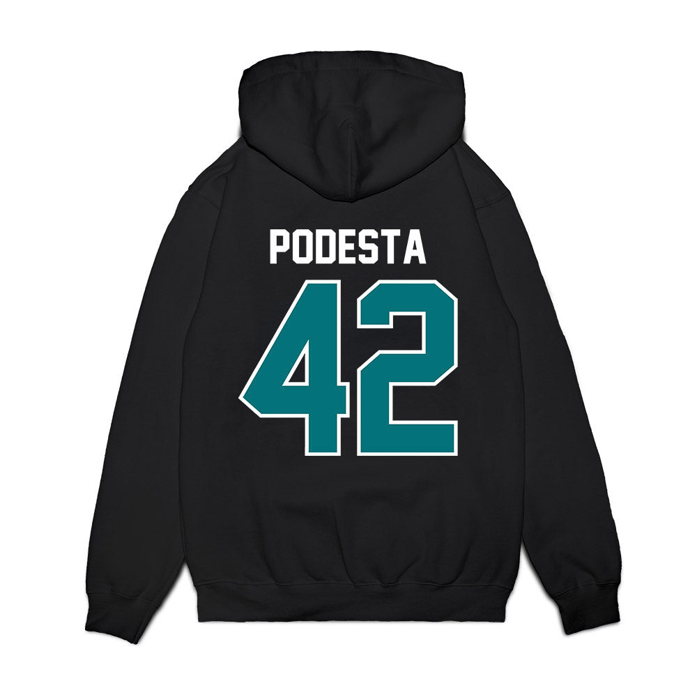 Coastal Carolina - NCAA Football : Roland Podesta - Vintage Helmet Premium Hooded Sweatshirt-1