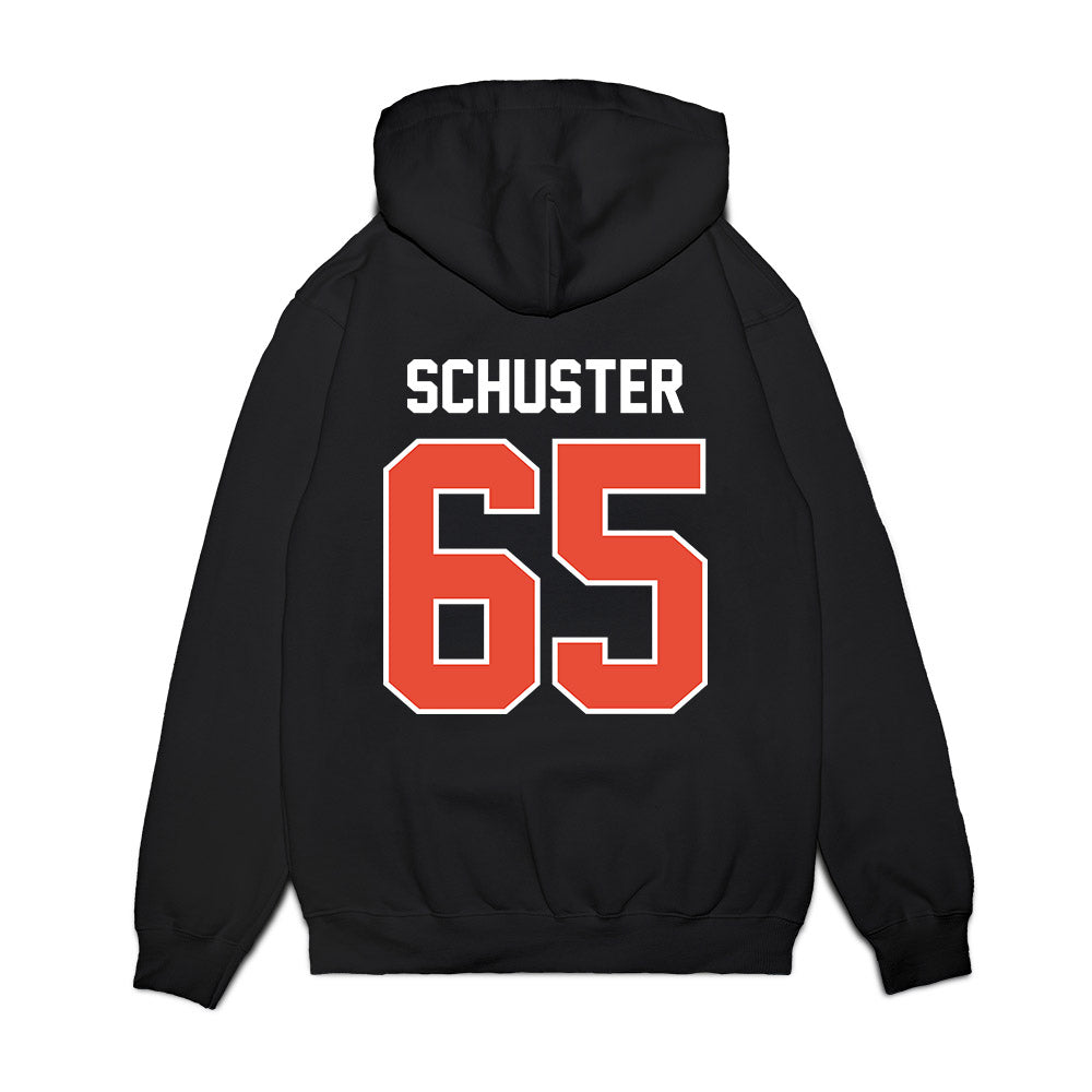 Illinois - NCAA Football : Dezmond Schuster - Vintage Helmet Premium Hooded Sweatshirt-1