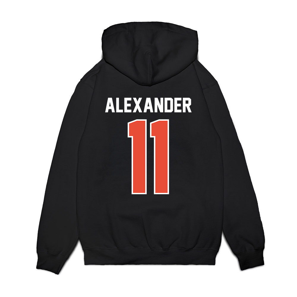 Illinois - NCAA Football : Jacob Alexander - Vintage Helmet Premium Hooded Sweatshirt-1