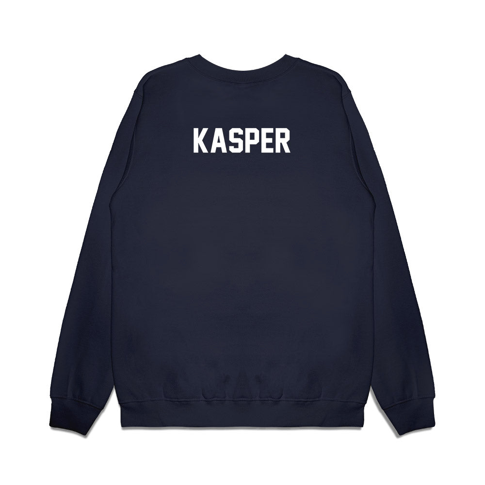 Illinois - NCAA Football : Eddie Kasper - Vintage Helmet Premium Crewneck Sweatshirt-1
