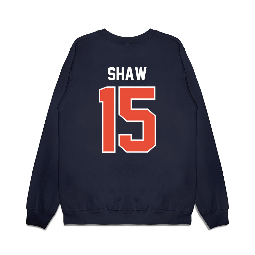 Illinois - NCAA Football : Kingston Shaw - Vintage Helmet Premium Crewneck Sweatshirt-1