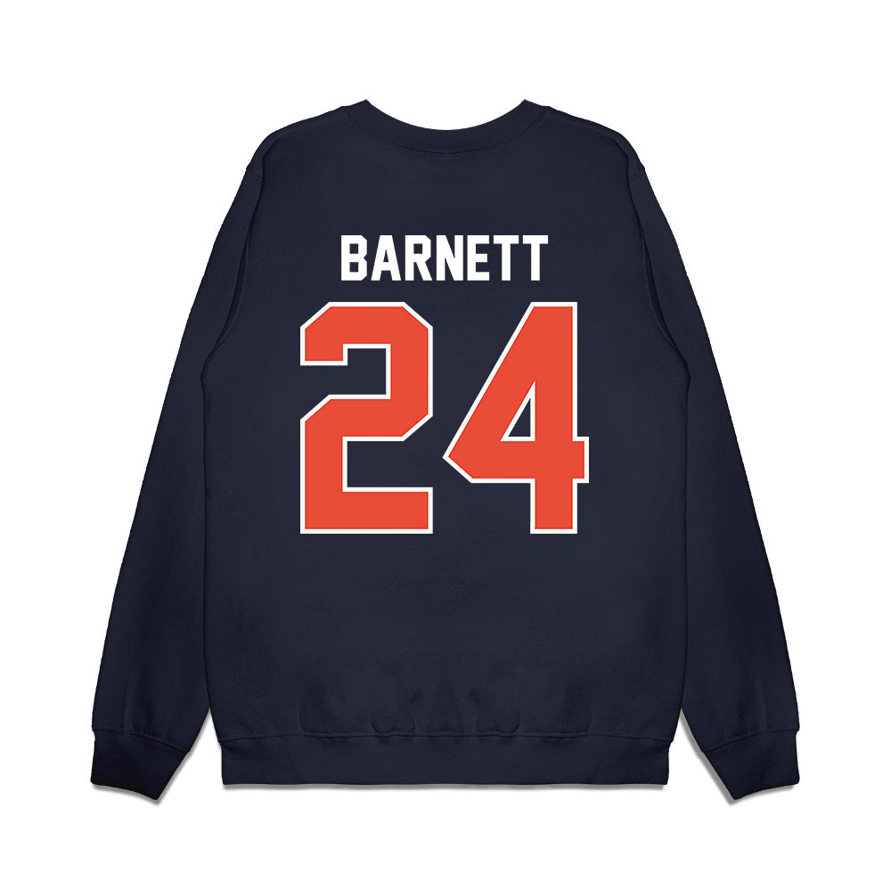 Illinois - NCAA Football : Javari Barnett - Vintage Helmet Premium Crewneck Sweatshirt-1