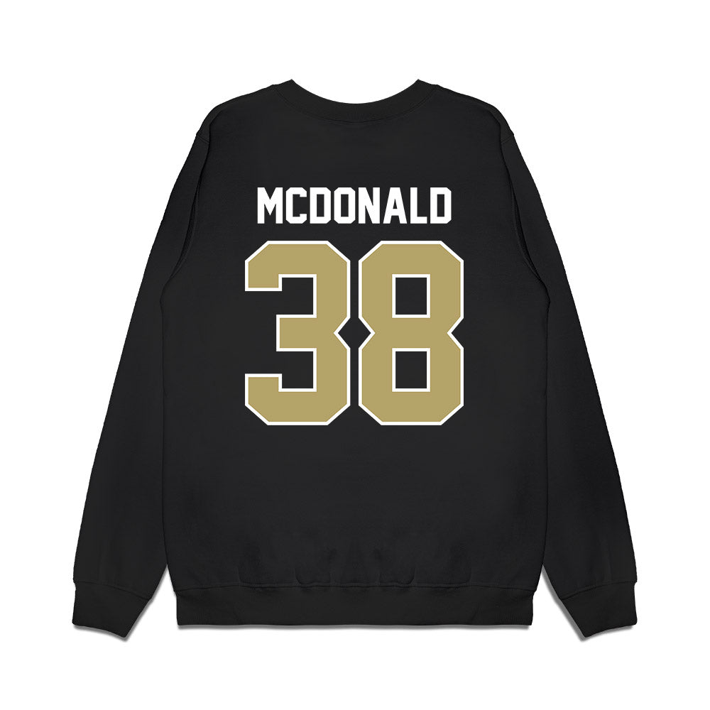 Central Florida - NCAA Football : Jayden McDonald - Vintage Helmet Premium Crewneck Sweatshirt-1