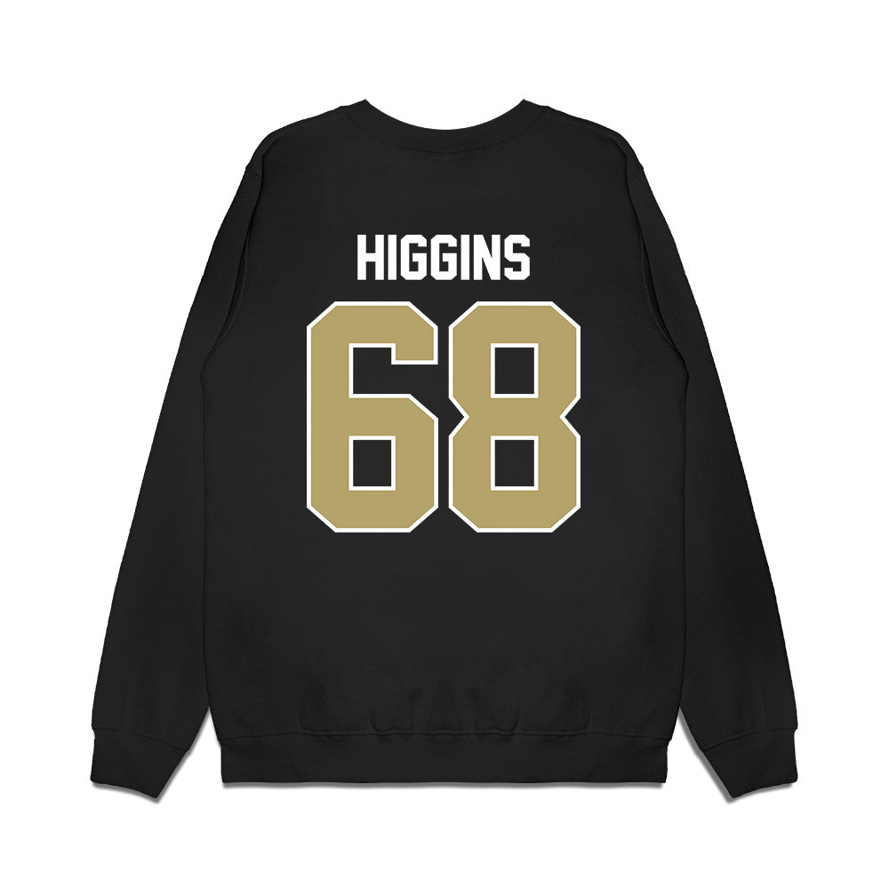 Central Florida - NCAA Football : Ethan Higgins - Vintage Helmet Premium Crewneck Sweatshirt-1