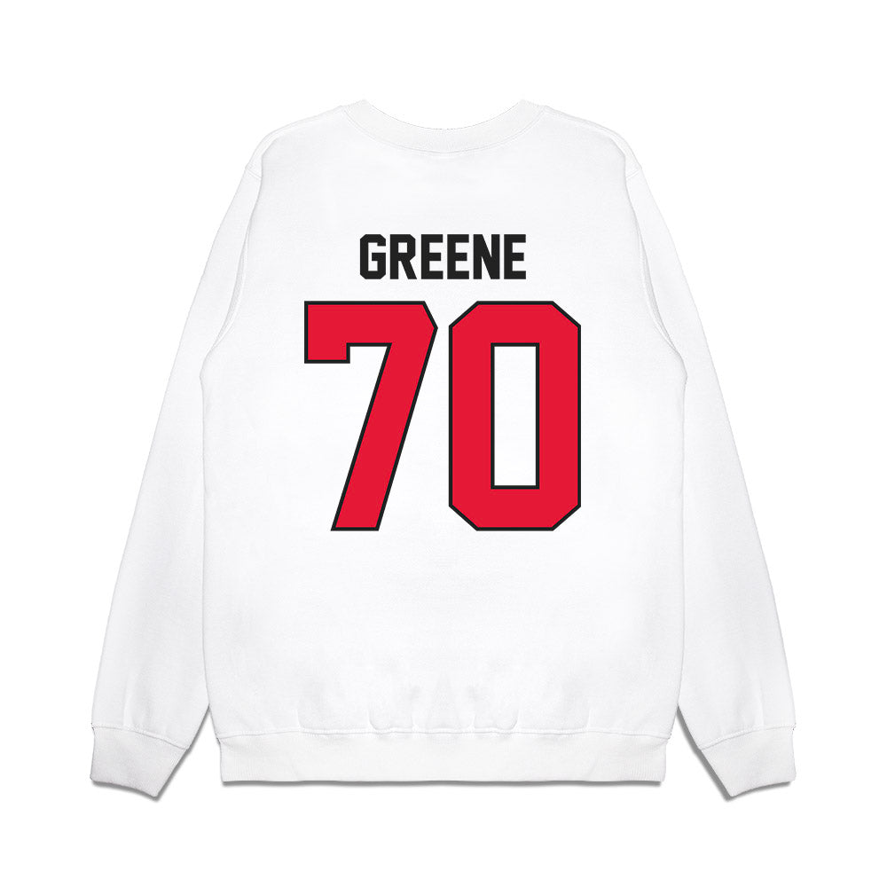 Rutgers - NCAA Football : Cameron Greene - Vintage Helmet Premium Crewneck Sweatshirt-1