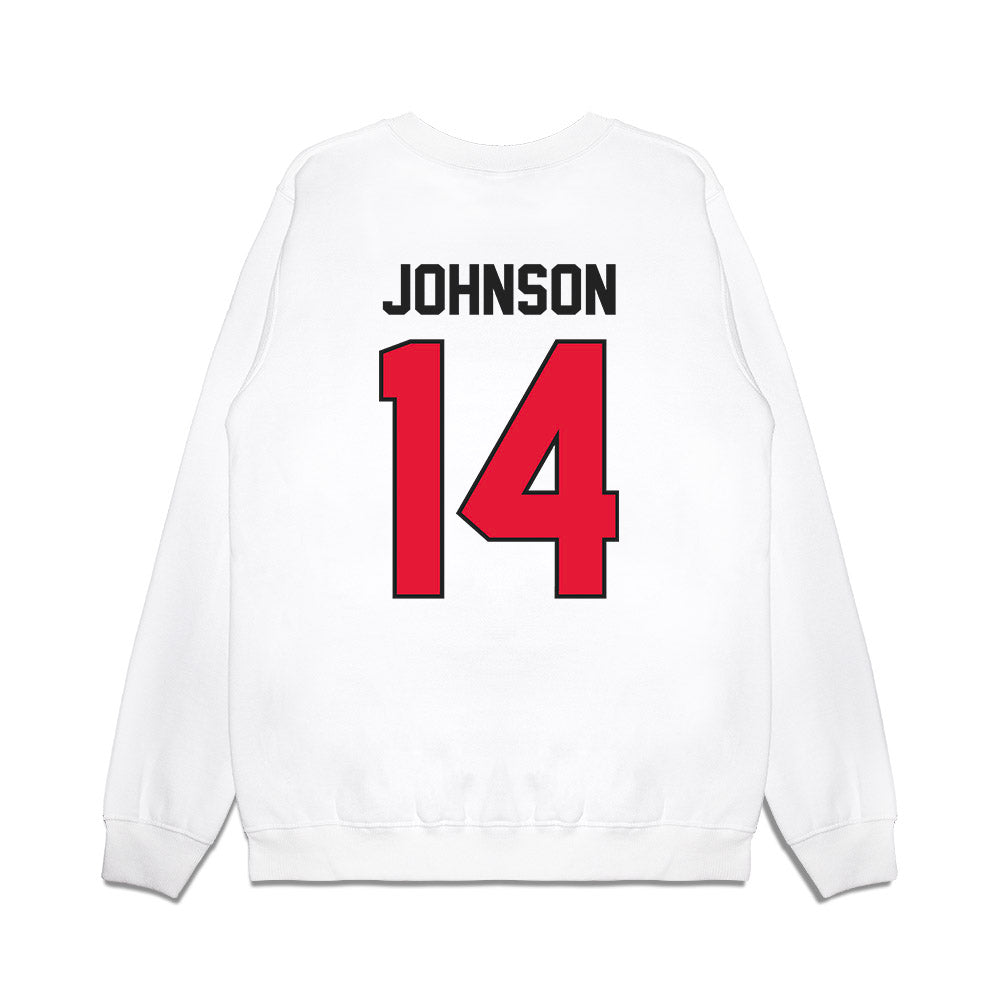 Rutgers - NCAA Football : RJ Johnson - Vintage Helmet Premium Crewneck Sweatshirt-1