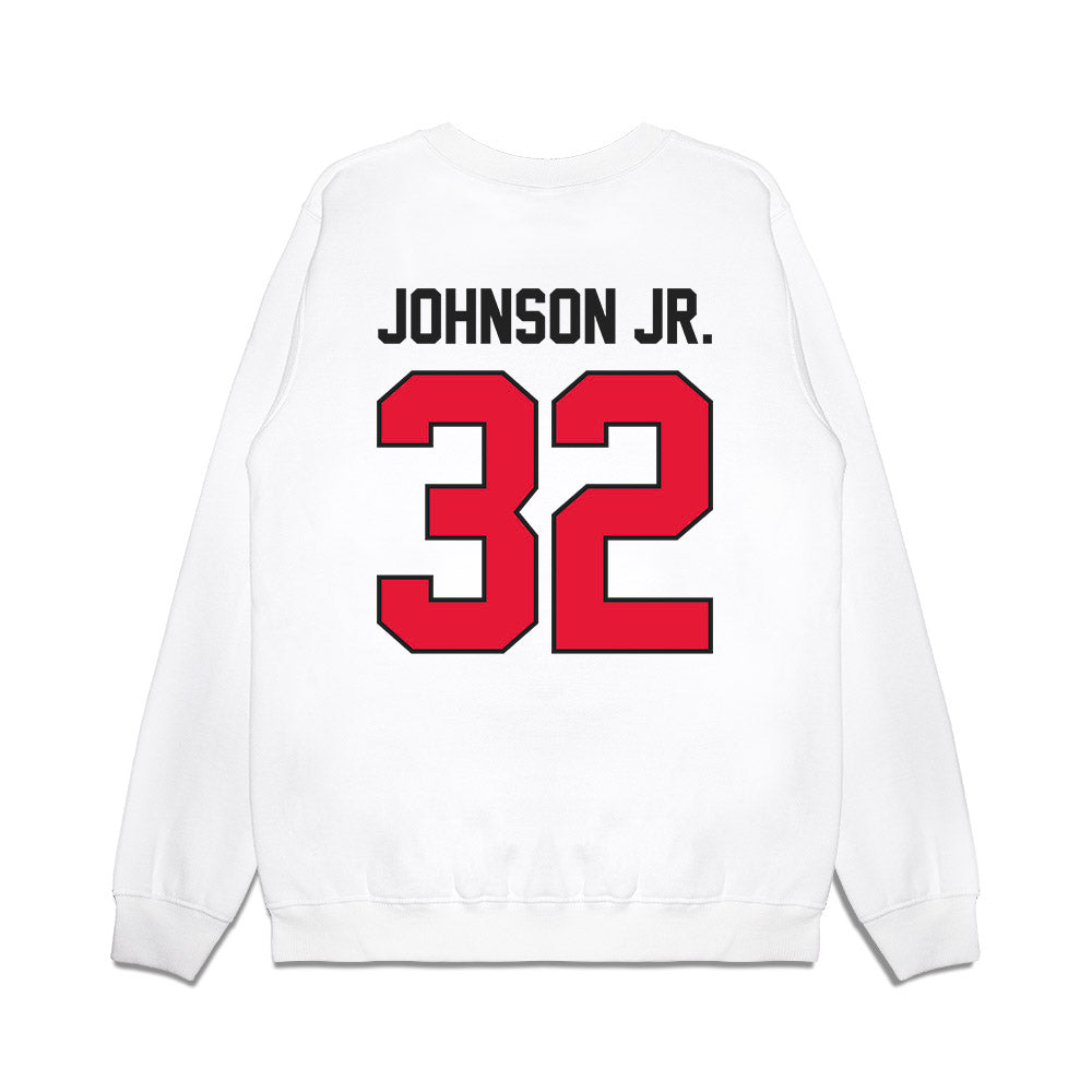 Rutgers - NCAA Football : RJ Johnson Jr. - Vintage Helmet Premium Crewneck Sweatshirt-1