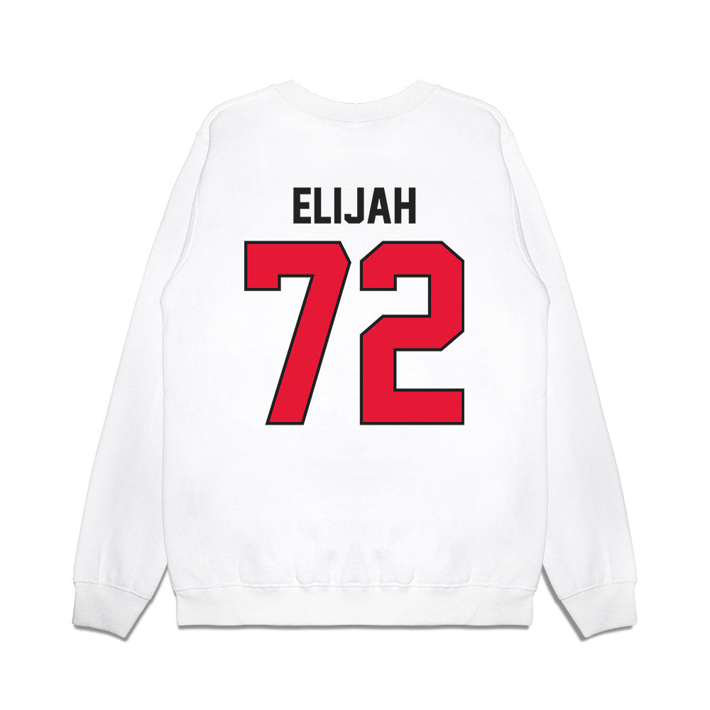 Rutgers - NCAA Football : Jayden Elijah - Vintage Helmet Premium Crewneck Sweatshirt-1