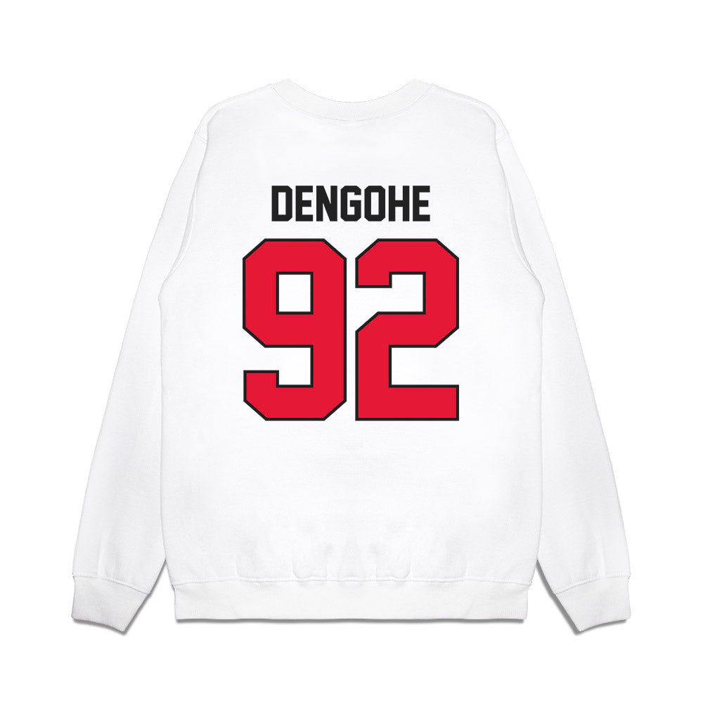 Rutgers - NCAA Football : Darold DeNgohe - Vintage Helmet Premium Crewneck Sweatshirt-1
