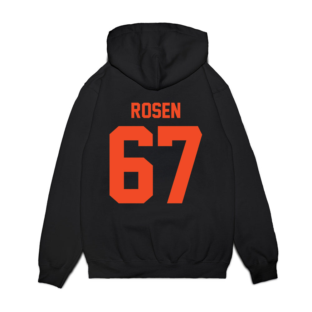 Virginia - NCAA Football : Will Rosen - Vintage Helmet Premium Hooded Sweatshirt-1