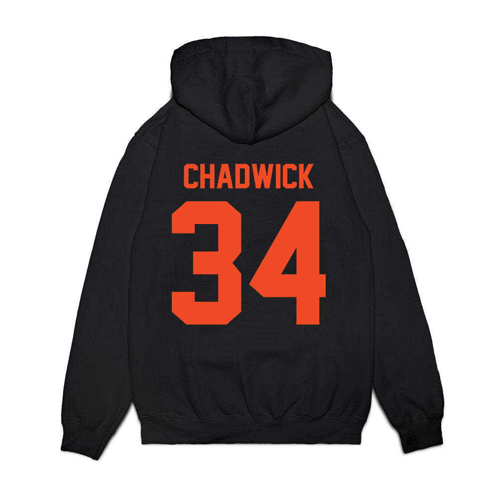 Virginia - NCAA Football : Kevin Chadwick - Vintage Helmet Premium Hooded Sweatshirt-1