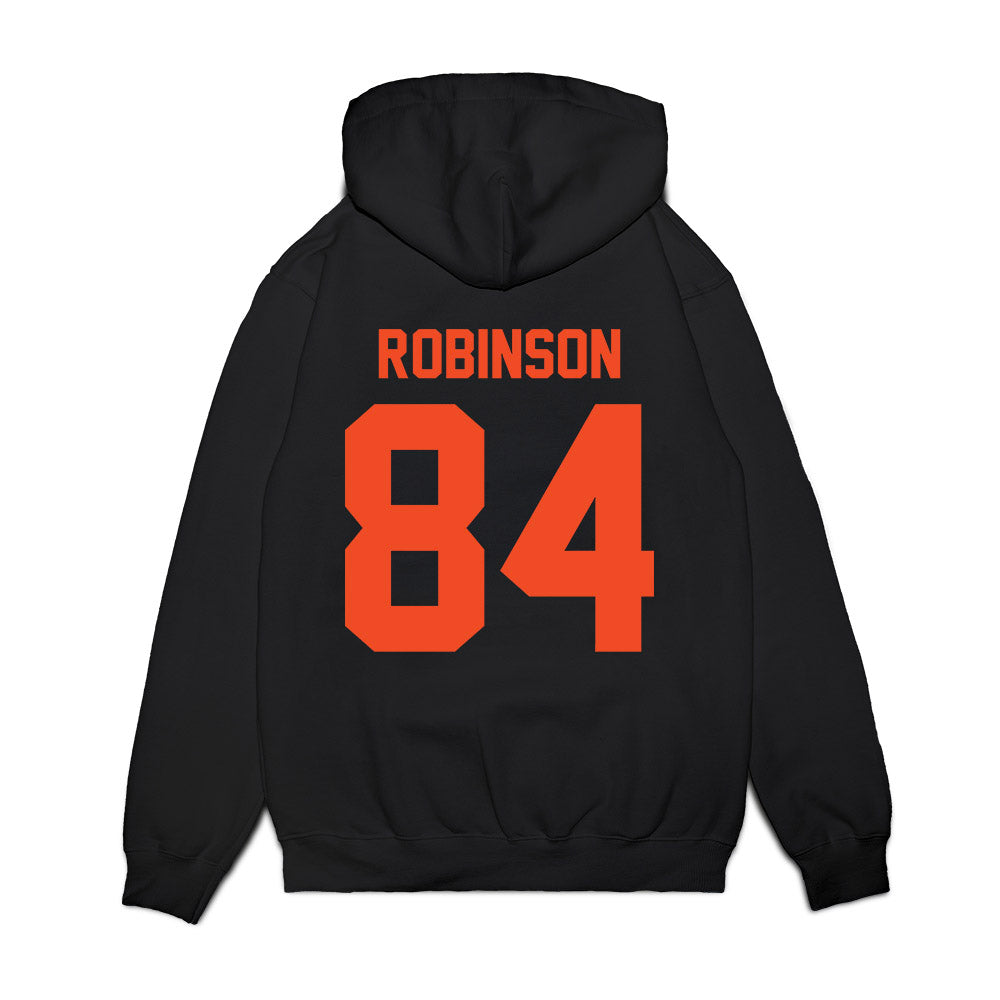 Virginia - NCAA Football : Isaiah Robinson - Vintage Helmet Premium Hooded Sweatshirt-1