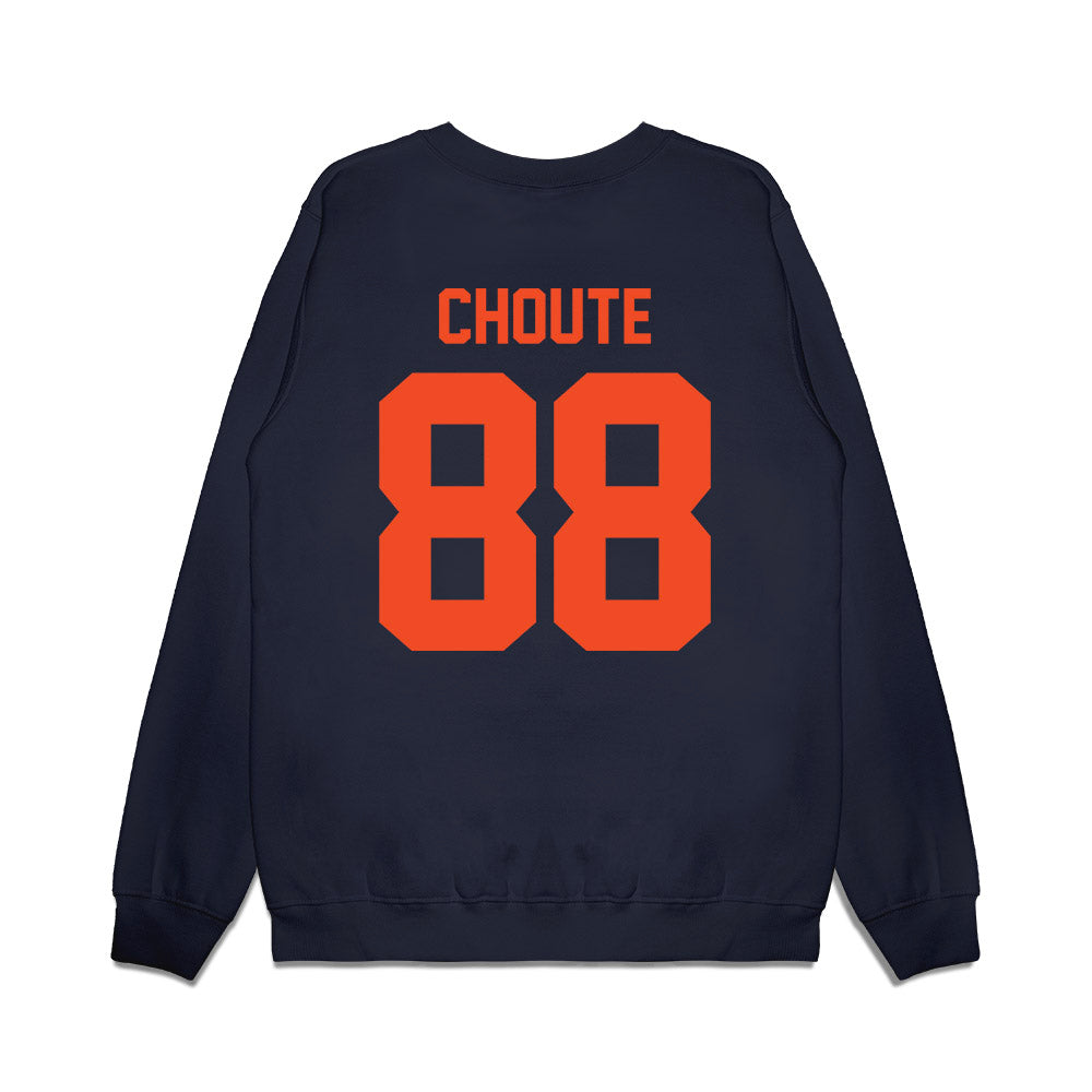 Virginia - NCAA Football : Kervins Choute - Vintage Helmet Premium Crewneck Sweatshirt-1
