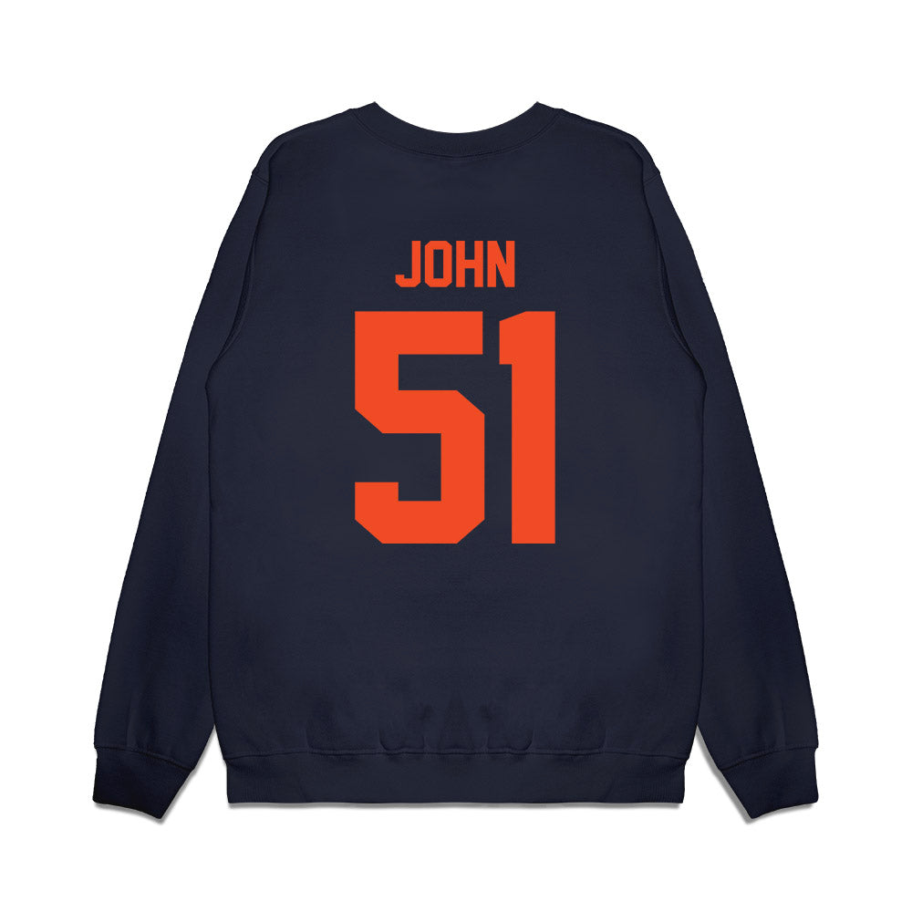 Virginia - NCAA Football : Sichan John - Vintage Helmet Premium Crewneck Sweatshirt-1