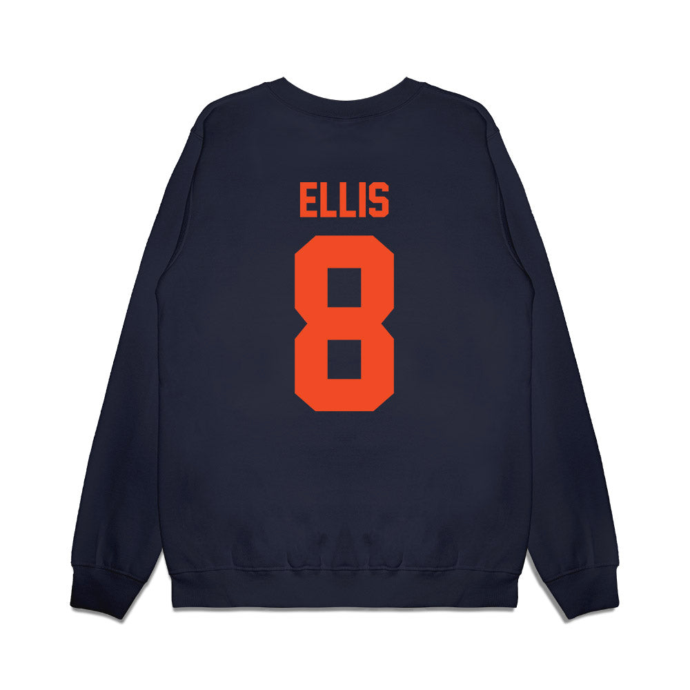 Virginia - NCAA Football : Christian Ellis - Vintage Helmet Premium Crewneck Sweatshirt-1