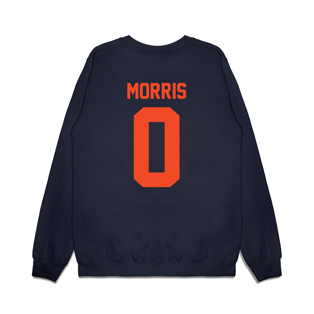 Virginia - NCAA Football : Ja'Maric Morris - Vintage Helmet Premium Crewneck Sweatshirt-1