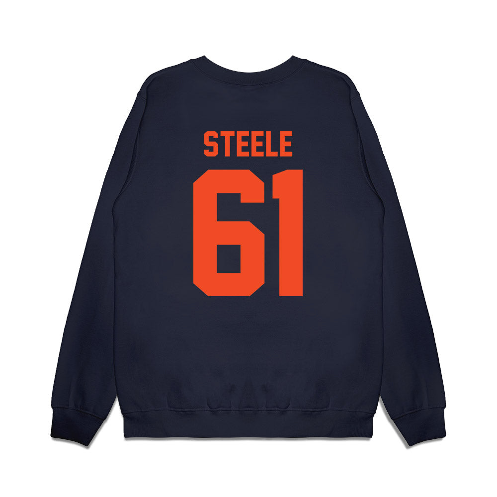 Virginia - NCAA Football : Dane Steele - Vintage Helmet Premium Crewneck Sweatshirt-1