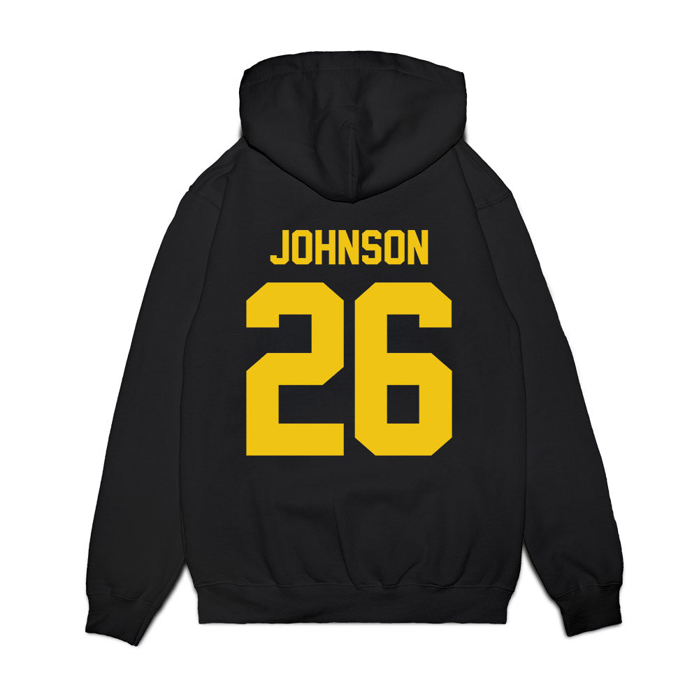 Michigan - NCAA Football : Donovan Johnson - Vintage Helmet Premium Hooded Sweatshirt-1