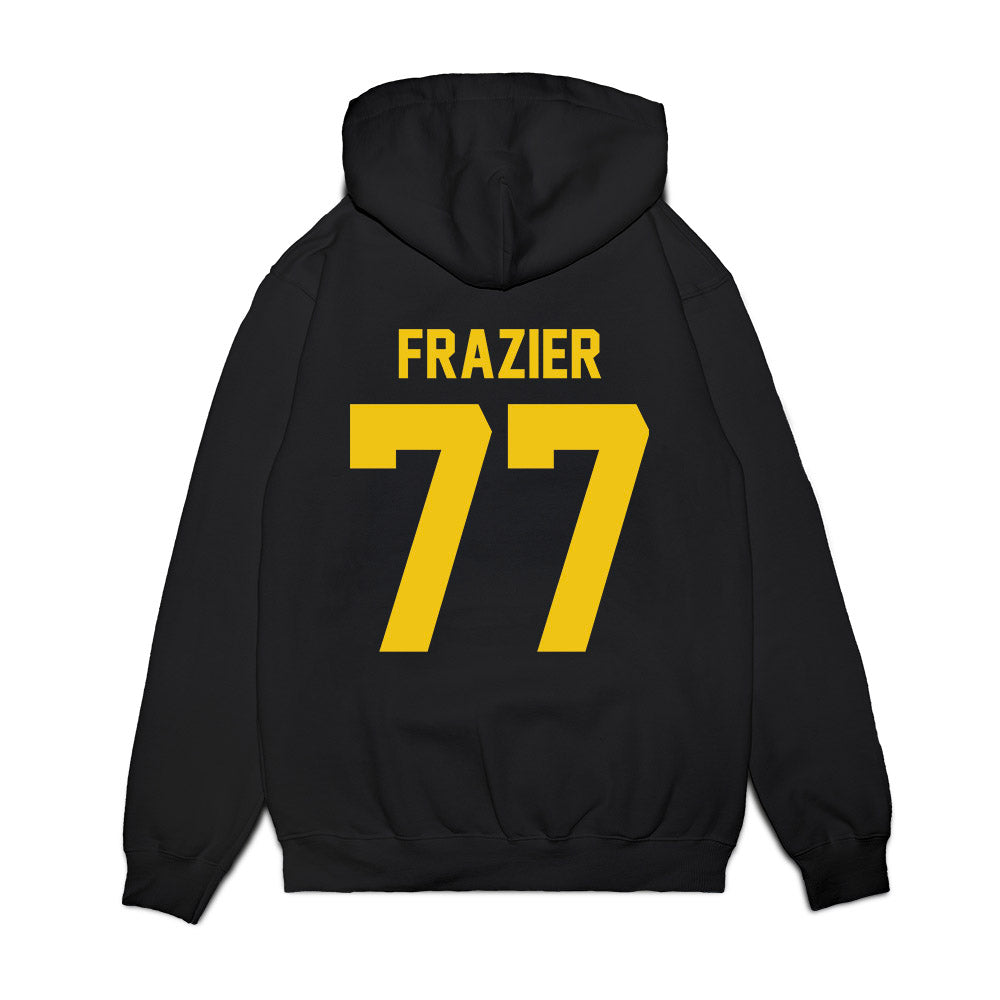 Michigan - NCAA Football : Blake Frazier - Vintage Helmet Premium Hooded Sweatshirt-1