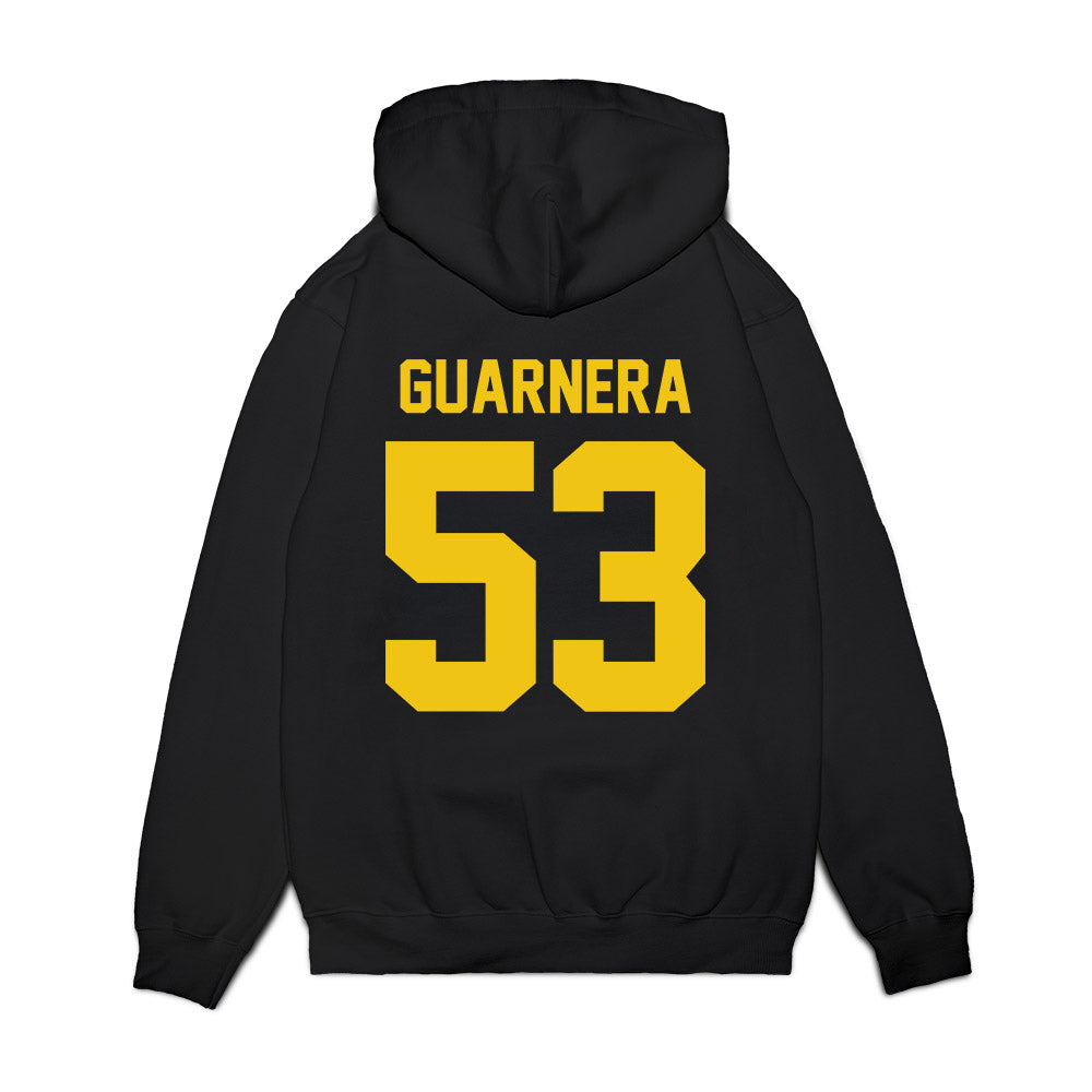 Michigan - NCAA Football : Jake Guarnera - Vintage Helmet Premium Hooded Sweatshirt-1
