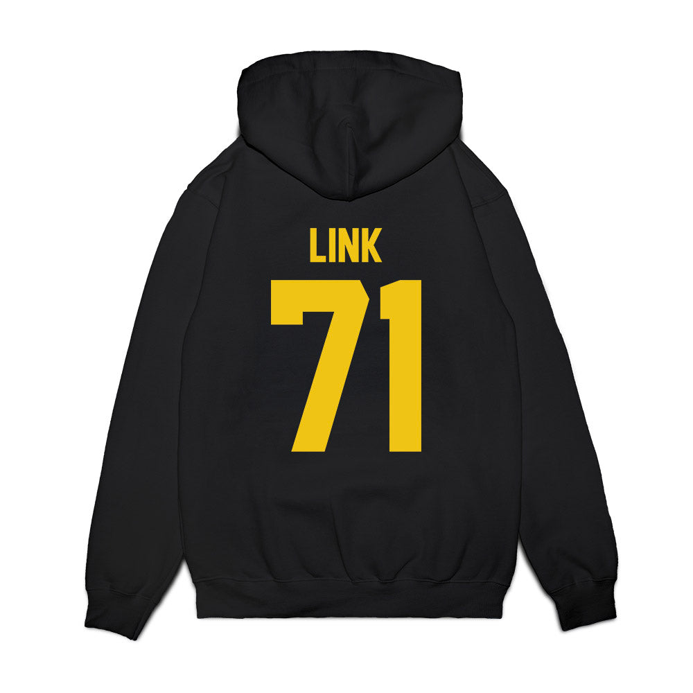 Michigan - NCAA Football : Evan Link - Vintage Helmet Premium Hooded Sweatshirt-1