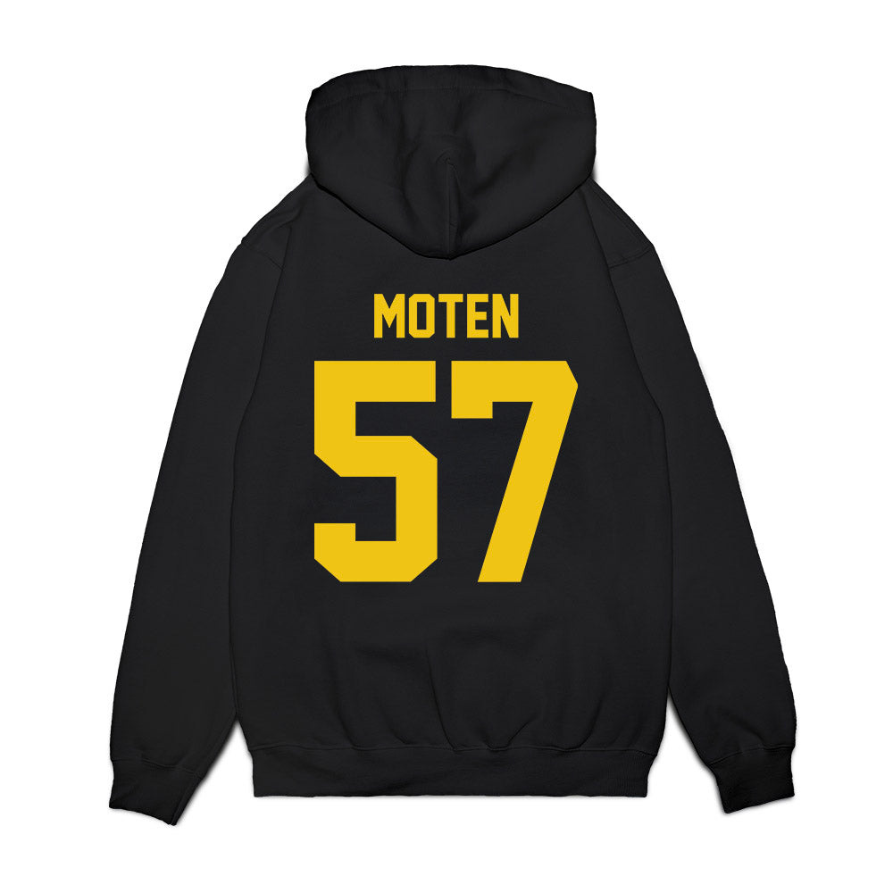 Michigan - NCAA Football : Travis Moten - Vintage Helmet Premium Hooded Sweatshirt-1