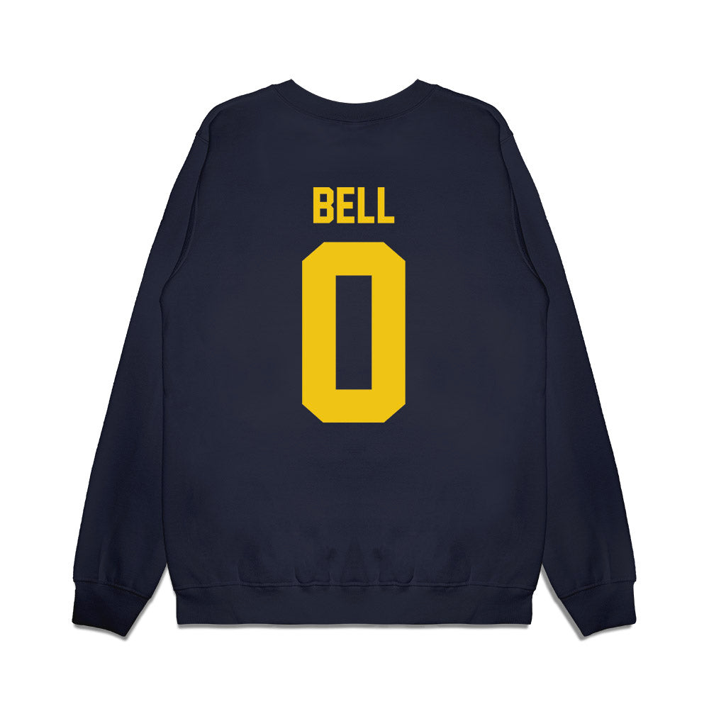 Michigan - NCAA Football : Kendrick Bell - Vintage Helmet Premium Crewneck Sweatshirt-1