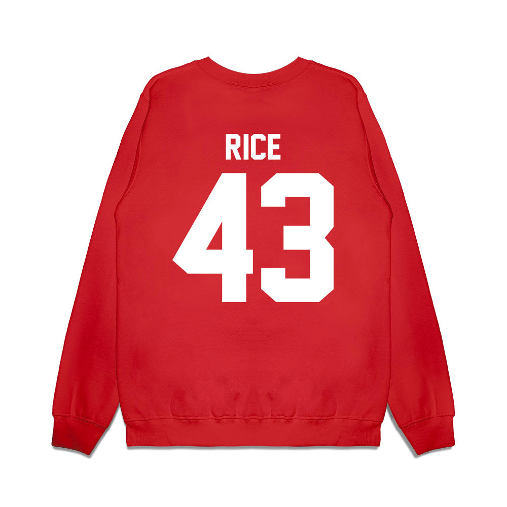 Houston - NCAA Football : Sheldon Rice - Vintage Helmet Premium Crewneck Sweatshirt-1