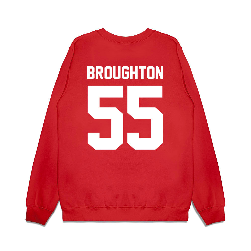 Houston - NCAA Football : Isaiah Broughton - Vintage Helmet Premium Crewneck Sweatshirt-1