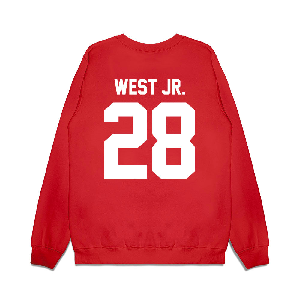 Houston - NCAA Football : Kenzy West Jr. - Vintage Helmet Premium Crewneck Sweatshirt-1