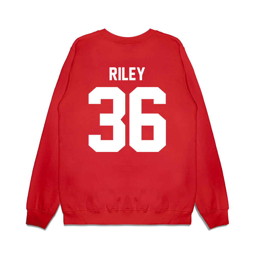 Houston - NCAA Football : Liam Riley - Vintage Helmet Premium Crewneck Sweatshirt-1