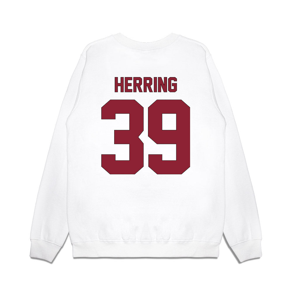South Carolina - NCAA Football : Caleb Herring - Vintage Helmet Premium Crewneck Sweatshirt-1