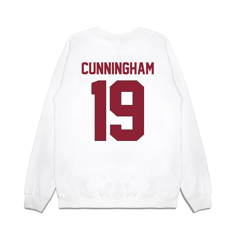 South Carolina - NCAA Football : Brandon Cunningham - Vintage Helmet Premium Crewneck Sweatshirt-1
