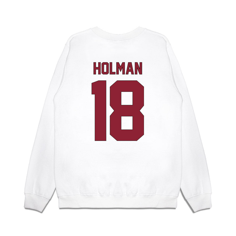 South Carolina - NCAA Football : Jaquel Holman - Vintage Helmet Premium Crewneck Sweatshirt-1