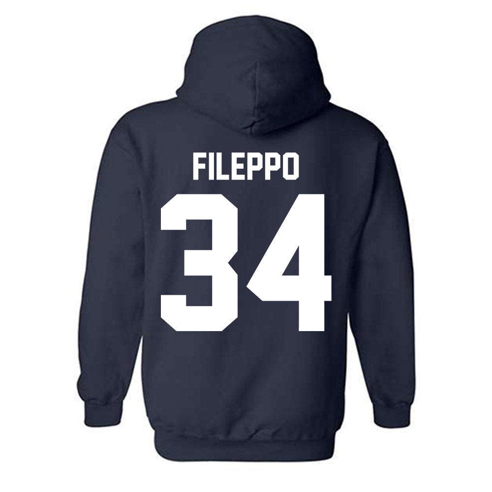 Penn State - NCAA Football : Chris Fileppo - Vintage Shersey Hooded Sweatshirt-1