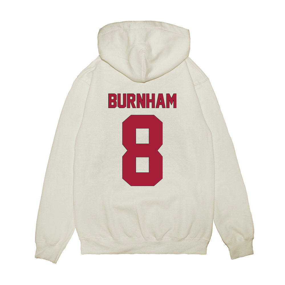 Indiana - NCAA Football : Joshua Burnham - Vintage Helmet Premium Hooded Sweatshirt-1