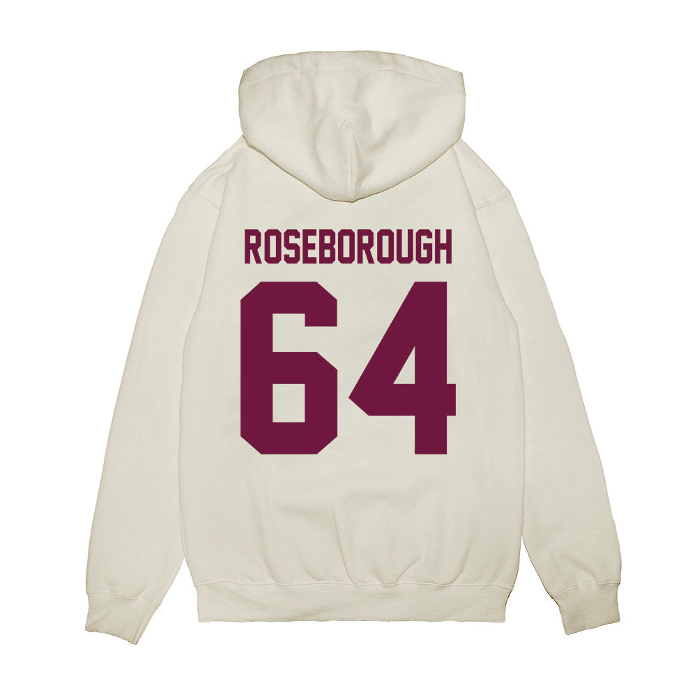 Texas A&M - NCAA Football : Samuel Roseborough - Vintage Helmet Premium Hooded Sweatshirt-1