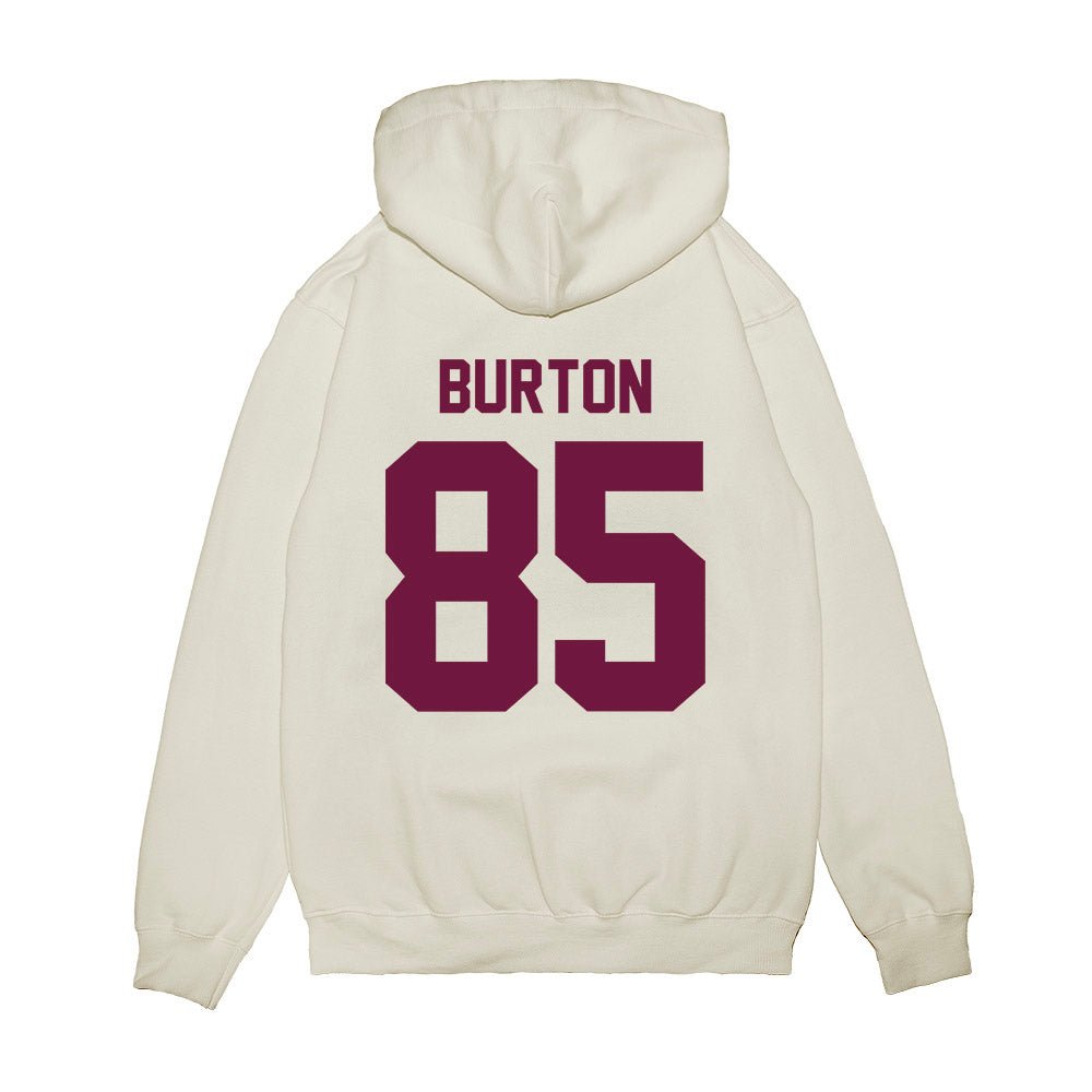 Texas A&M - NCAA Football : Chase Burton - Vintage Helmet Premium Hooded Sweatshirt-1