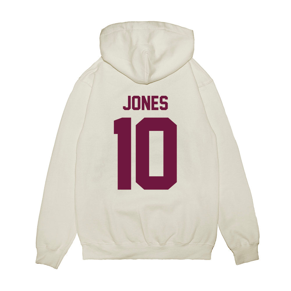 Texas A&M - NCAA Football : Marco Jones - Vintage Helmet Premium Hooded Sweatshirt-1