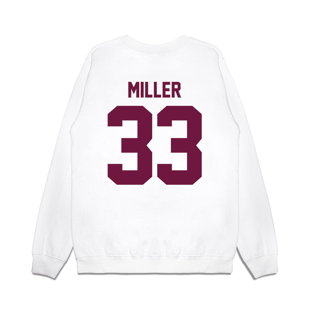 Texas A&M - NCAA Football : Storm Miller - Vintage Helmet Premium Crewneck Sweatshirt-1