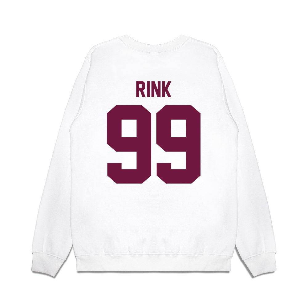 Texas A&M - NCAA Football : Landon Rink - Vintage Helmet Premium Crewneck Sweatshirt-1