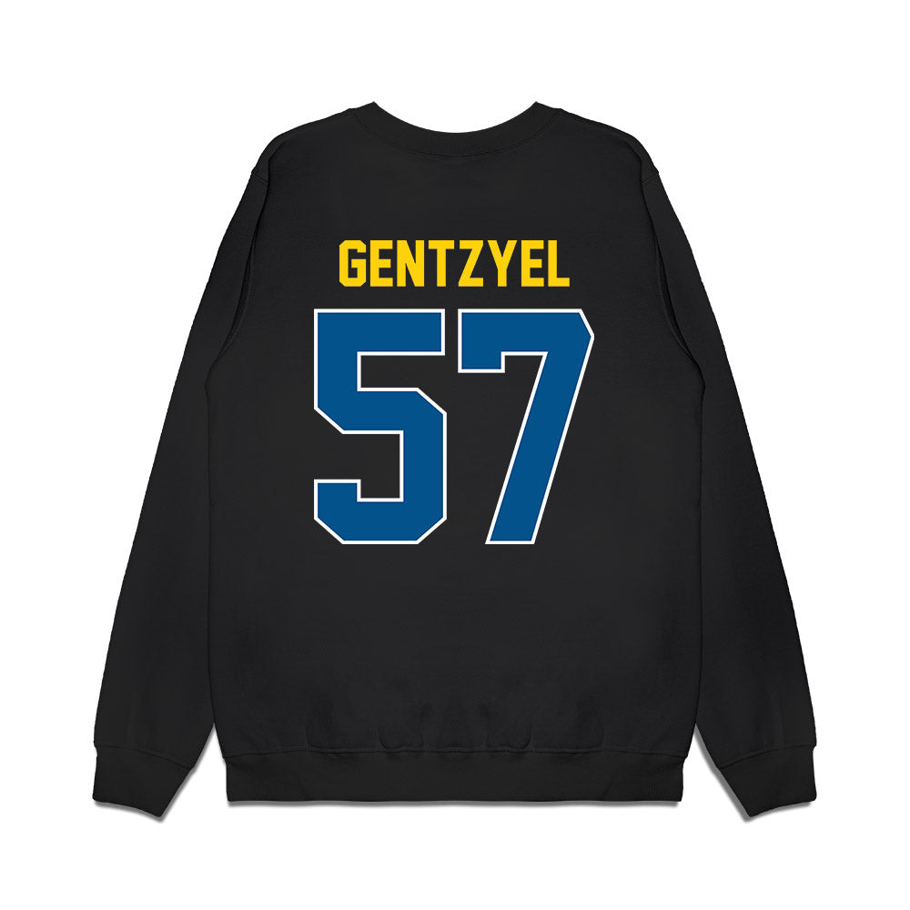 Delaware - NCAA Football : Gehret Gentzyel - Vintage Helmet Premium Crewneck Sweatshirt-1