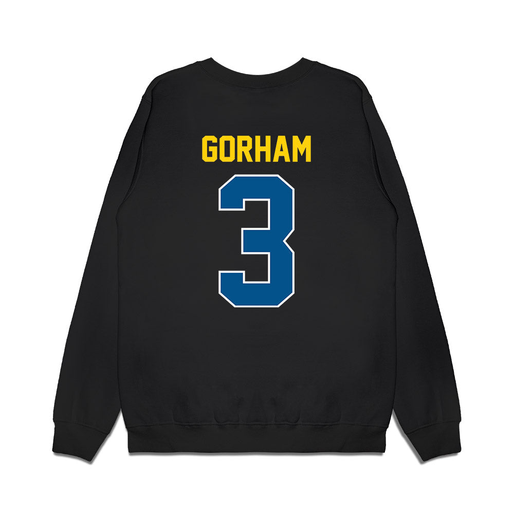 Delaware - NCAA Football : Brandon Gorham - Vintage Helmet Premium Crewneck Sweatshirt-1