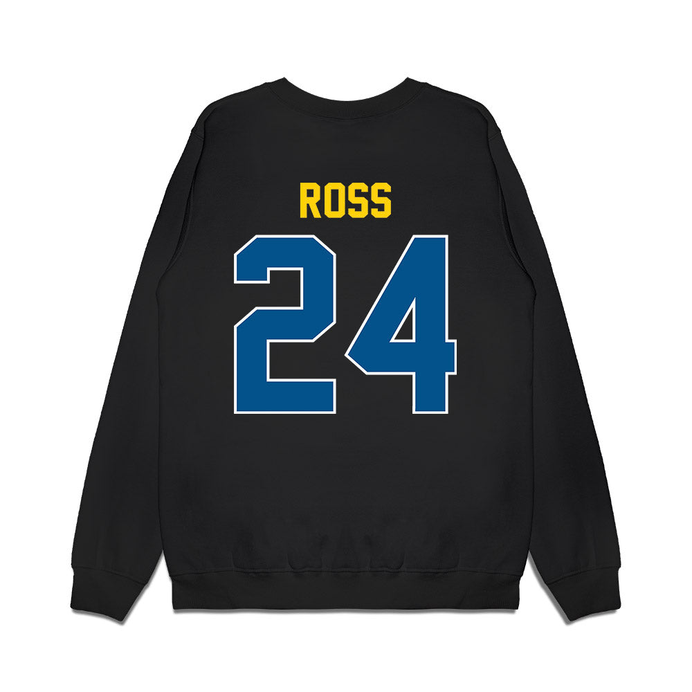 Delaware - NCAA Football : Jalen Ross - Vintage Helmet Premium Crewneck Sweatshirt-1