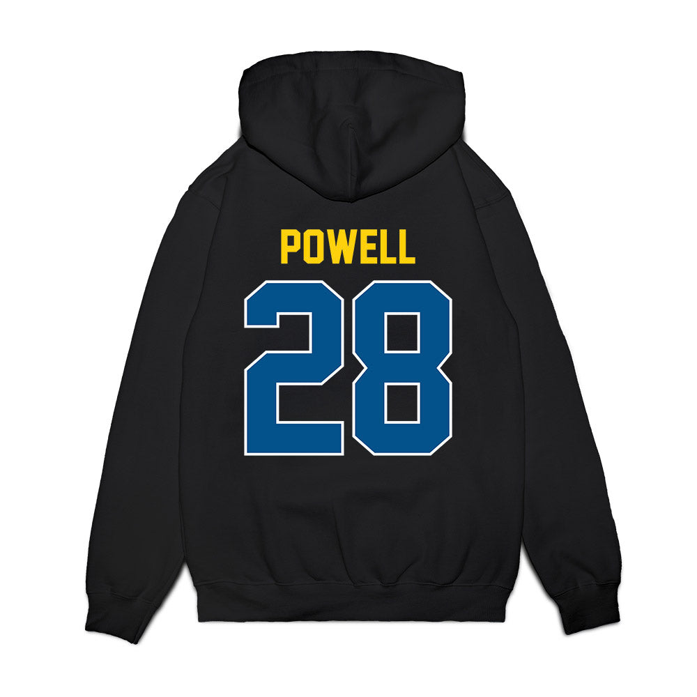 Delaware - NCAA Football : NaKeem Powell - Vintage Helmet Premium Hooded Sweatshirt-1