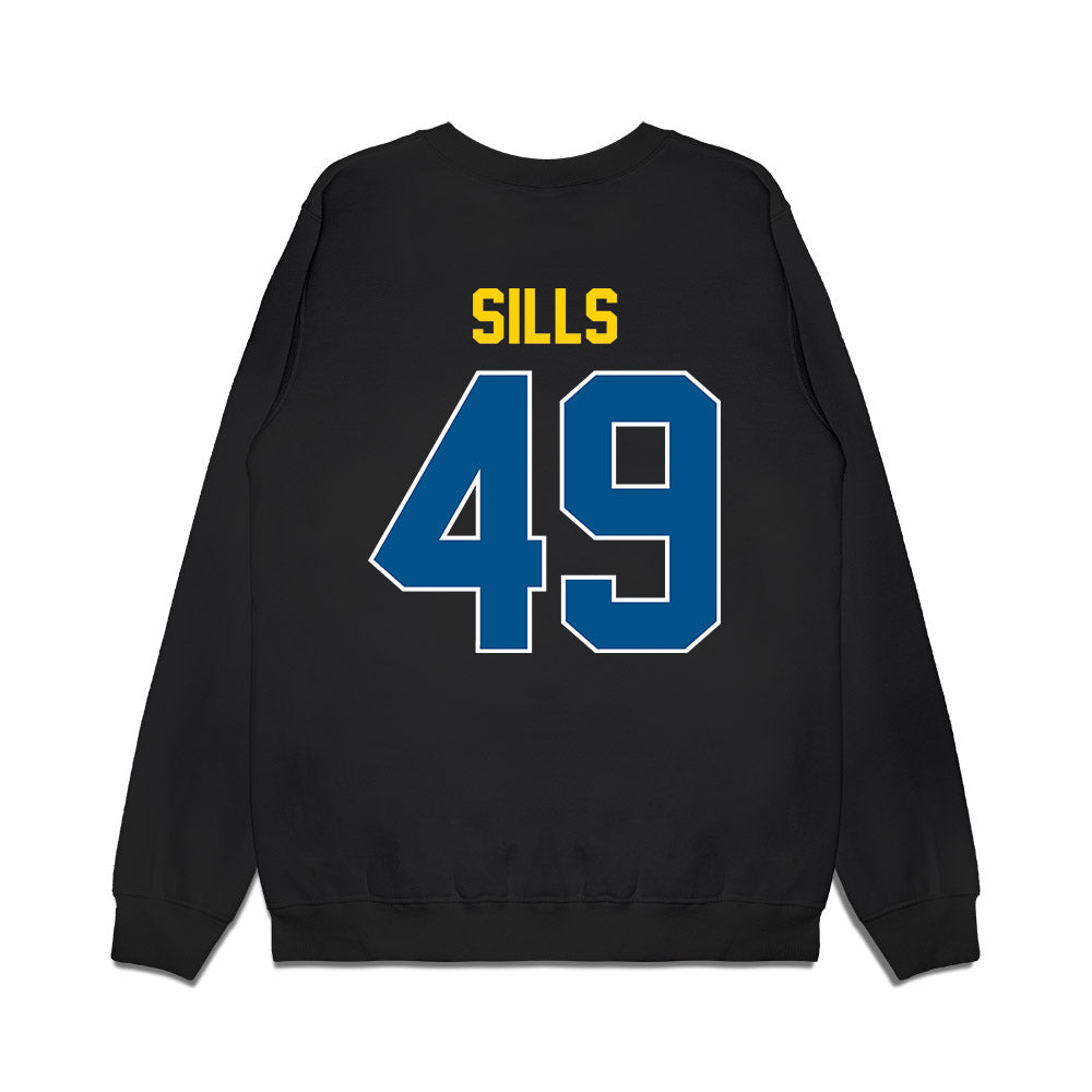 Delaware - NCAA Football : Maddox Sills - Vintage Helmet Premium Crewneck Sweatshirt-1