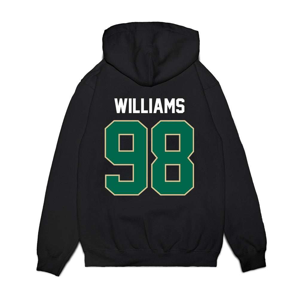 USF - NCAA Football : Marcus Williams - Vintage Helmet Premium Hooded Sweatshirt-1