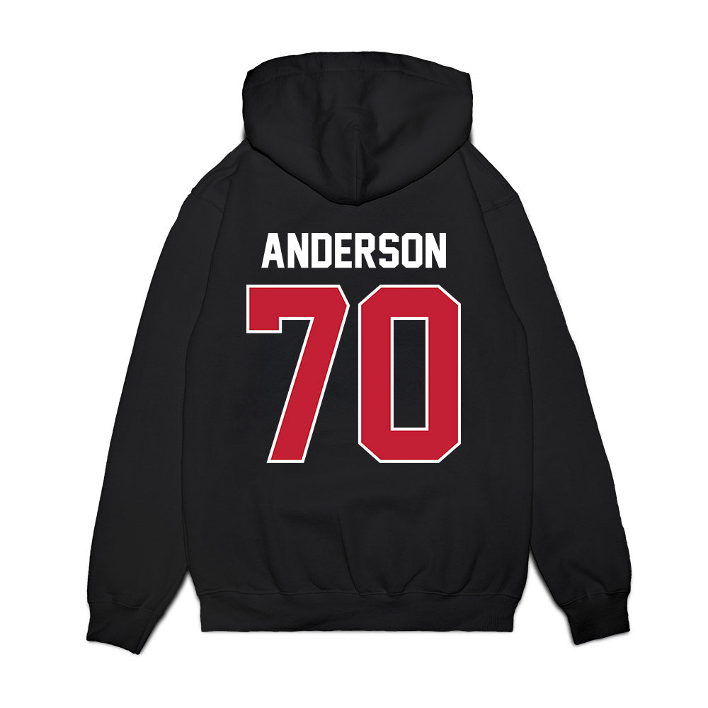 Richmond - NCAA Football : Ronald Anderson - Vintage Helmet Premium Hooded Sweatshirt-1