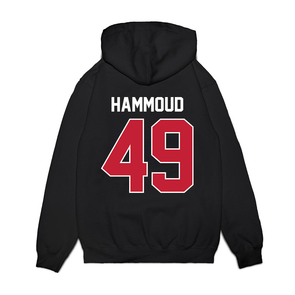 Richmond - NCAA Football : Ryan Hammoud - Vintage Helmet Premium Hooded Sweatshirt-1