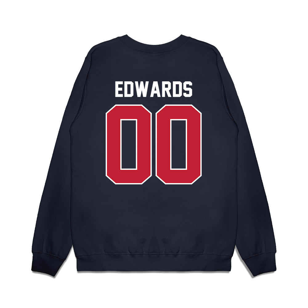 Richmond - NCAA Football : Robert Edwards - Vintage Helmet Premium Crewneck Sweatshirt-1